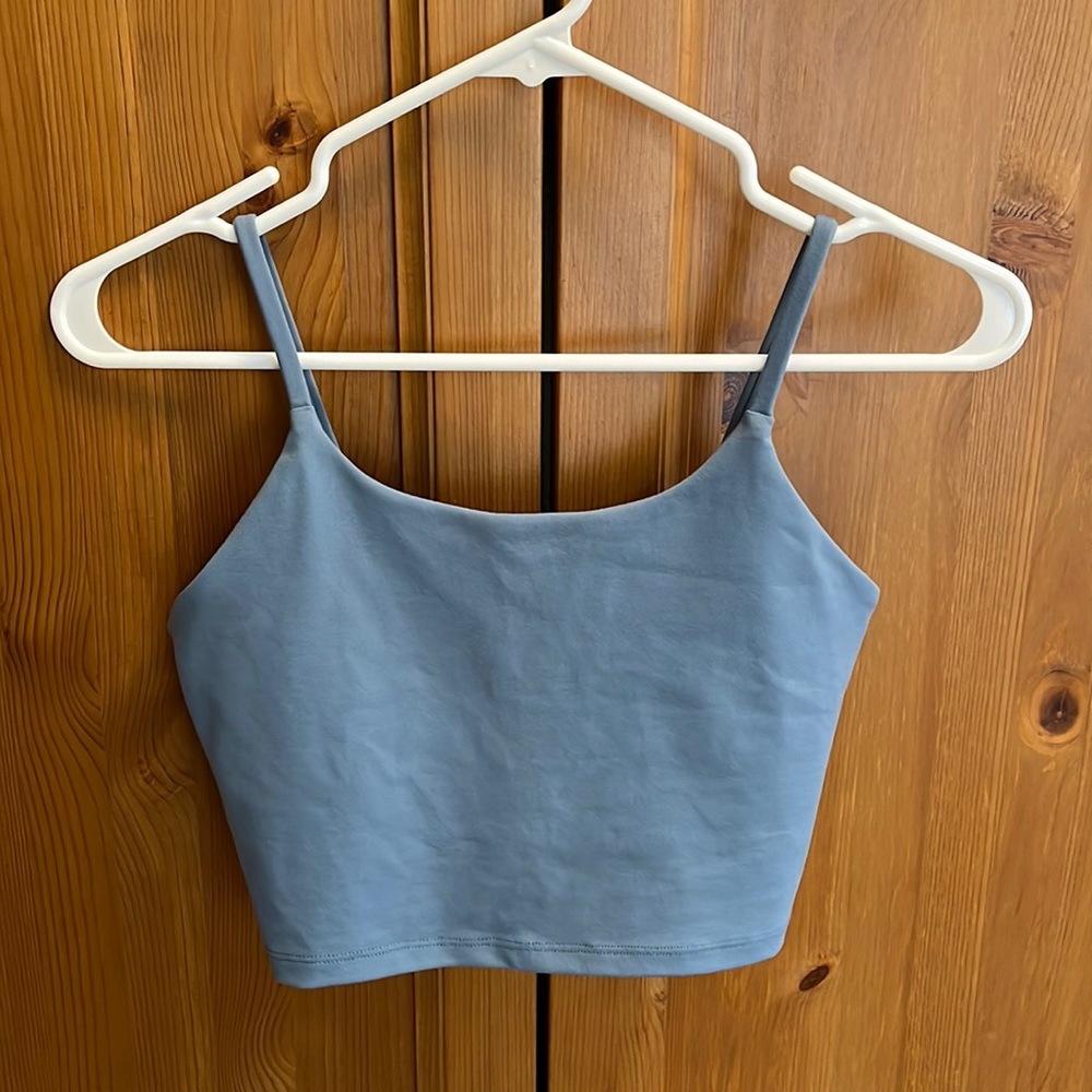 Blue workout bra tank Size M